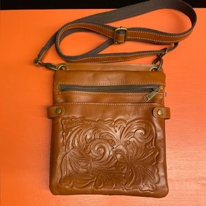Patricia Nash Leather embossed crossbody